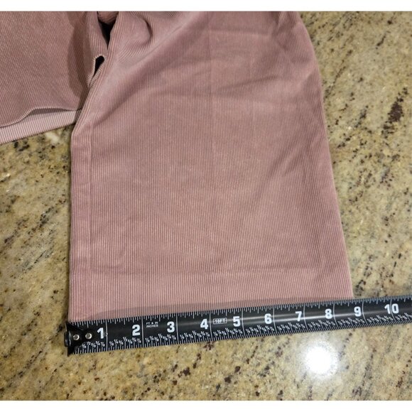 New! Alfred Dunner Womens Pants Size 10 Pink Corduroy Classic Fit Pull On 30x28" - Picture 16 of 16